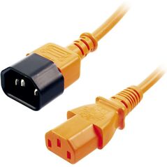 Kabel zasilający Lindy C14 - C13, pomarańczowy, 1m (30474) 1478322 4002888304740