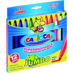 Carioca Flamastry Jumbo 12 kolorów bls CARIOCA - 134328 1499048 8003511405694