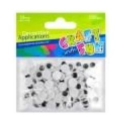 Craft with Fun Ozdoba dekoracyjna - oczy, 100 elementów (128445) 1501654 5901350207734