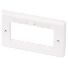Lindy LINDY Double AV Face Plate for GBtype double Pattress Box - 60542 1504150 4002888605427