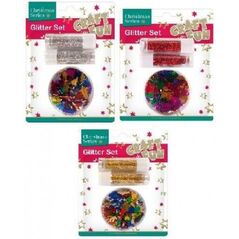 Craft with Fun Zestaw brokatowe ozdoby mix 1514147 5902643643000