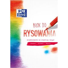 Oxford Blok rysunkowy A4 20k biały 1571481 5904017324393