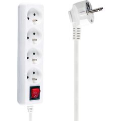 Listwa zasilająca Libox 4 gniazda 3 m biała (LB0083-3) 1636948 5902689074103