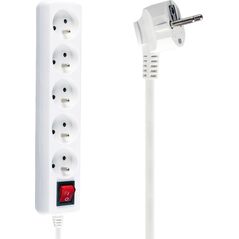 Listwa zasilająca Libox 5 gniazd 5 m biała (LB0085-5) 1636955 5902689074172