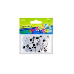 Craft with Fun Ozdoba Dekoracyjna Oczy 12mm/80 1642928 5901350207765