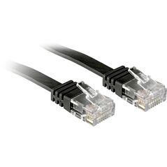 Lindy Patchcord płaski Cat6, 5m, czarny (47524) 1660307 4002888475242