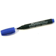 Faber-Castell Marker wodoodporny okrągła końcówka niebieski 1745465 7754111652100
