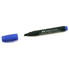 Faber-Castell Marker wodoodporny ścięta końcówka niebieski 1745467 7754111654104