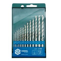 Wiertło Vorel do metalu HSS walcowe 2 7 4,5 4 5,5 5 3 2,5 3,5 6 6,5 7,5 8mm zestaw (21998) 3016932 5906083219986