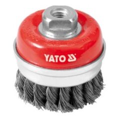 Yato Szczotka czołowa z gwintem drut splatany 75mm YT-4768 3030248 5906083947681