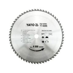 Yato Piła tarczowa do drewna 400x30mm 60z (YT-6086) 3030345 5906083960864