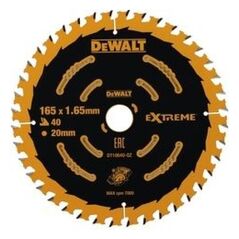 Dewalt Tarcza pilarska EXTREME do pilarek akumulatorowych 165mm 40 zębów (DT10640-QZ) 3094778 5035048085837