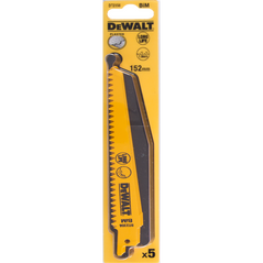 Dewalt Brzeszczoty do pilarek szablowych BIM 152mm podz. 1,8mm 5szt. DT2356 3098189 5035048033364