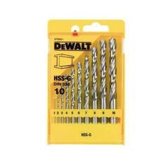Wiertło Dewalt do metalu HSS walcowe 2 7 4 5 1 3 6 10 8 9mm zestaw (DT5921-QZ) 3098438 5011402374137