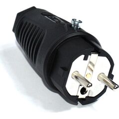 PCE Wtyczka gumowa UNI-SCHUKO 16A 2P+Z IP44 (0521-S) 3115683 9003399465208
