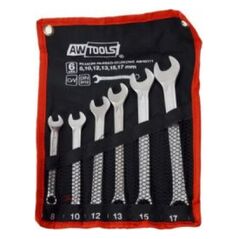 AWTools Zestaw kluczy płasko-oczkowych 8-17mm 6szt. (AW40111) 3172860 5902198743347