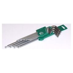 Jonnesway Zestaw kluczy trzpieniowych torx typ L T9-T50 z otworem 10szt. (H08S110S) 3173537 4719152169805