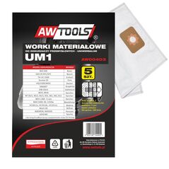 Worek do odkurzacza AWTools z mikrowłókniny UM1 GAS35/VC3011L/VC3510L/VC3511L 5szt. (AW00403) 3177502 5902198744405