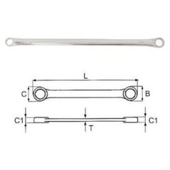 Jonnesway Klucz oczkowy dwustronny 13 x 15mm (W611315) 3173819 4719152192469