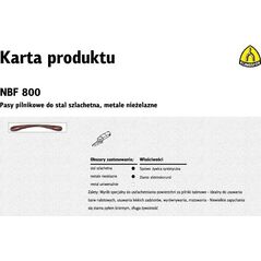 Klingspor Pas bezkońcowy z włókniny NBF 600 50 x 460mm medium 3185739 1000001814308