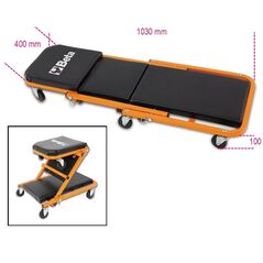 Beta Tools Leżanka warsztatowa tapicerowana składana / taboret (3002) 3180997 8014230688817
