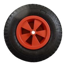AWTools Kolo do taczki ogrodowej pneumatyczne 350mm plastikowa felga czerwona (AW00005) 3184212 5902198740438