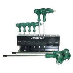 Jonnesway Zestaw kluczy imbusowych hex typ T 2-10mm z kulką 8szt. (H10MB08S) 3180479 4719152110289
