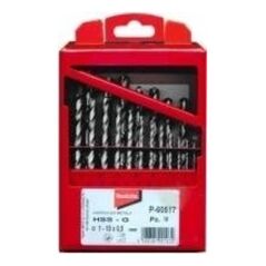 Wiertło Makita do metalu HSS walcowe 1,5 2 7 4,5 4 5,5 5 1 3 2,5 3,5 6 10 10,5 11 11,5 12 12,5 13 6,5 7,5 8 8,5 9 9,5mm zestaw (P-60523) 3187556 88381991049