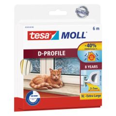 Tesa Uszczelka gumowa D-Profil 100m brązowy (55706-101) 3228345 4042448099389