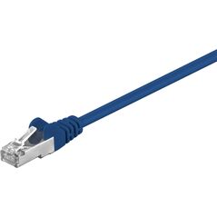 Goobay Kabel krosowy patchcord F / UTP kat. 5e CCA niebieski 0,5m (50127) 3340630 4040849501579