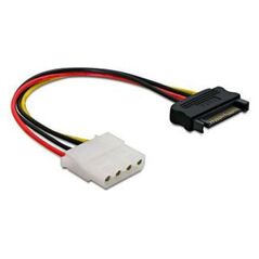 Delock Molex - SATA, 0.15m, Wielokolorowy (60115) 267734 4043619601158