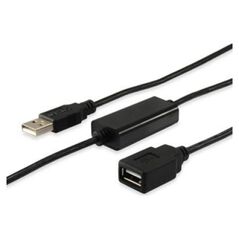 Kabel USB Equip USB-A - USB-A 10 m Czarny (133310) 575877 4015867460061