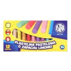 Astra Plastelina pastelowa 12 kolorów o zapachu limonki 1241224 5900263031276