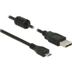 Kabel USB Delock USB-A - microUSB 3 m Czarny (84909) 1716403 4043619849093