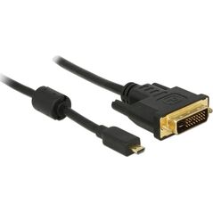 Kabel Delock HDMI Micro - DVI-D 1m czarny (83585) 804009 4043619835850
