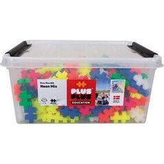 Plus Plus PLUS-PLUS BIG MIX NEONOWYCH KOLOR?W - 400 ELEMENT?W