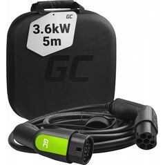 Kabel do ładowania samochodów Green Cell EV13 Type 2 3.6kW 5m