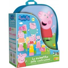 Lisciani LISCIANI ŚWINKA PEPPA PLECAK Z KLOCKAMI KONSTRUKCYJNYMI