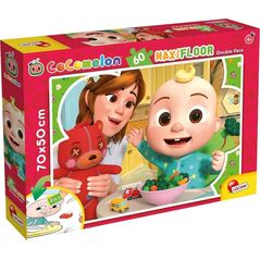 Lisciani LISCIANI COCOMELON DWUSTRONNE PUZZLE PODŁOGOWE 60 EL. CZAS NA DRZEMKE