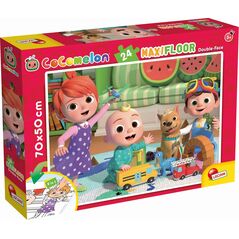 Lisciani LISCIANI COCOMELON DWUSTRONNE PUZZLE PODŁOGOWE 24 EL. SŁONECZNY DZIEŃ N ZABAWĘ