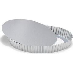 Patisse kształt quiche z luźnym dnem 24 cm stal srebrna