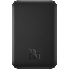 Powerbank Baseus OS-Baseus Magnetic Mini Air Wireless Fast Charge Power Bank 6000mAh 20W Cluster Black（With Simple Series Charging Cable Type-C to Type-C (20V/3A) 30cm Black)