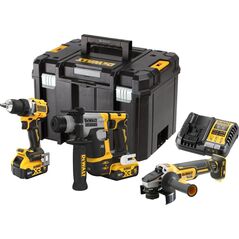 Zestaw elektronarzędzi Dewalt DEWALT ZESTAW COMBO 18V DCK355P2T (DCD800 + DCH172 + DCG405) 2x5,0Ah