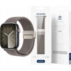 OEM DUX DUCIS pasek MIXTURE PRO pleciony do Apple Watch 42 / 44 / 45 / 49 mm jasno beżowy