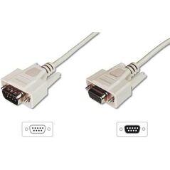 Digitus DB-9 - DB-9, 10m, Beżowy (AK-610203-100-E)