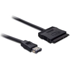 Delock eSATA - SATA 22 ακίδων, 0,5 m, Μαύρο (84402) 319826 4043619844029