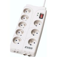 Πολύπριζο Ever Home 8 πρίζες 2 m λευκό (T/LZ05HOM019/0000) 514299 5907683602345