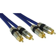 Καλώδιο InLine RCA (Cinch) x2 - RCA (Cinch) x2 10m μπλε (89710P) 552309 4043718018208