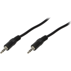 Καλώδιο LogiLink Jack 3,5mm - Jack 3,5mm 3m μαύρο (CA1051) 792149 4052792008852