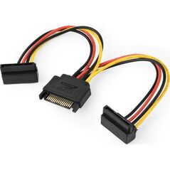 Gembird SATA 15 ακίδων - SATA 15 ακίδων x2, 0,15 μ., Πολύχρωμο (CC-SATAM2F-02) 849216 8416309386608